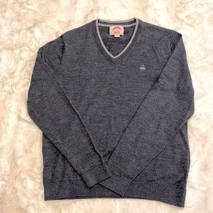 Brooks Brothers Metino Wool V-Neck Sweater